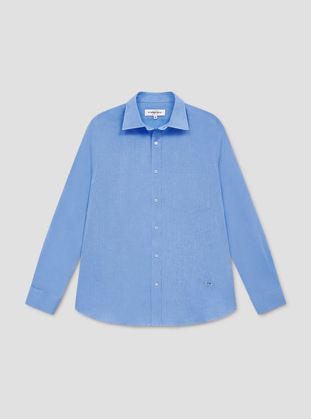 Sky Blue Linen Shirt